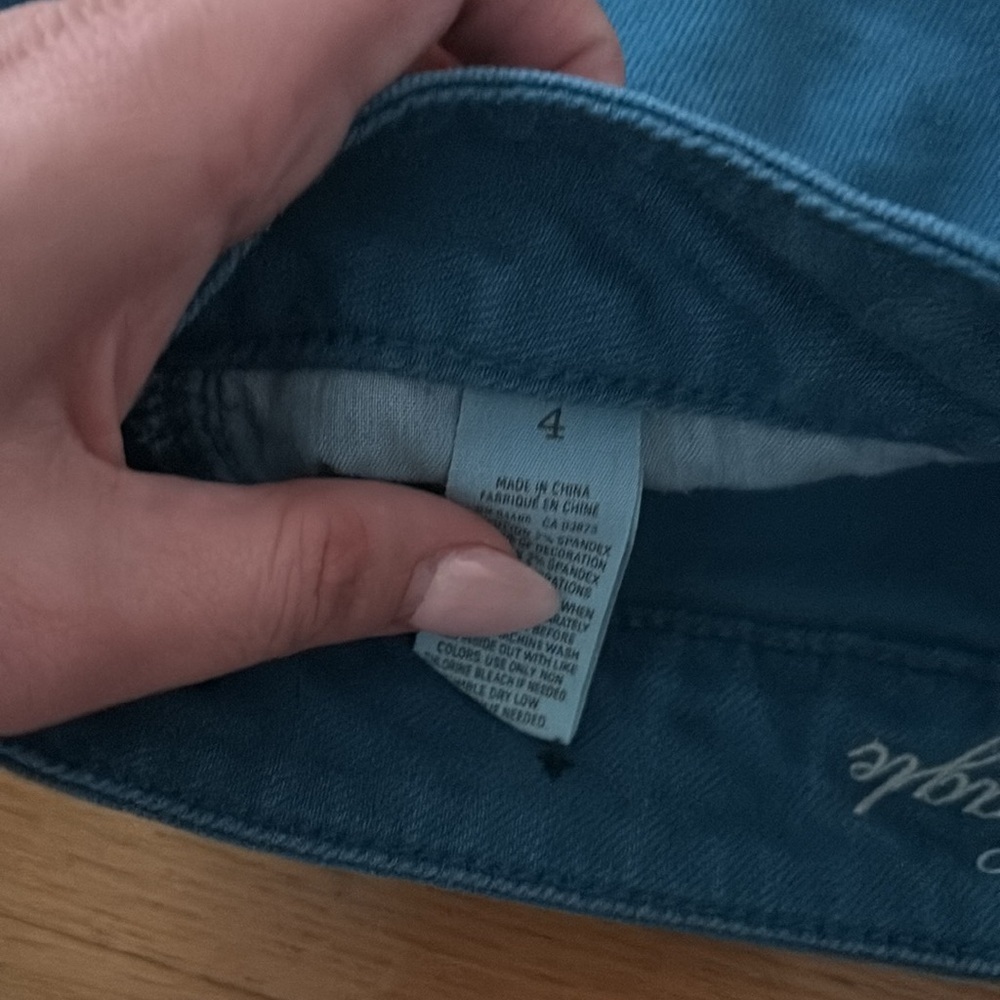 Blue Denim Women's Shorts- American eagle size 4 - Picture 2 of 5